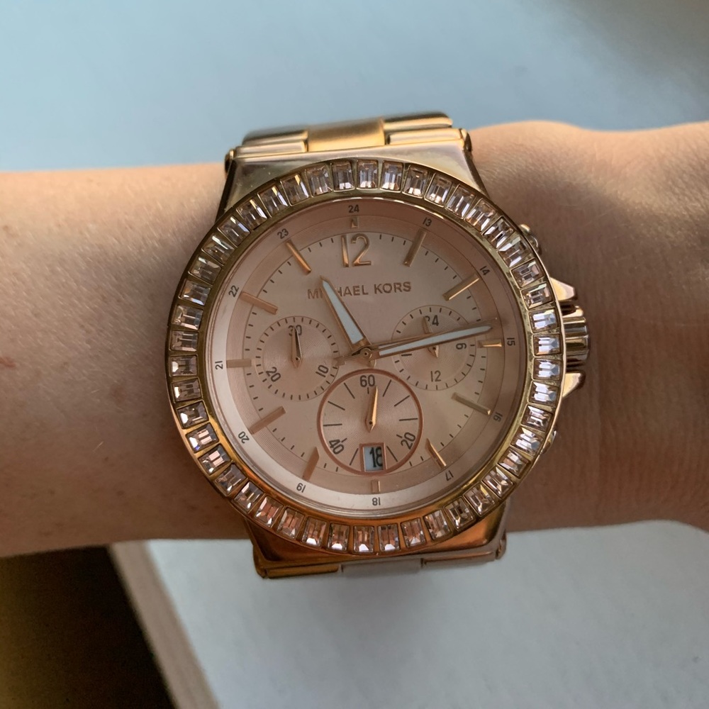 Rose gold Michael Kors watch